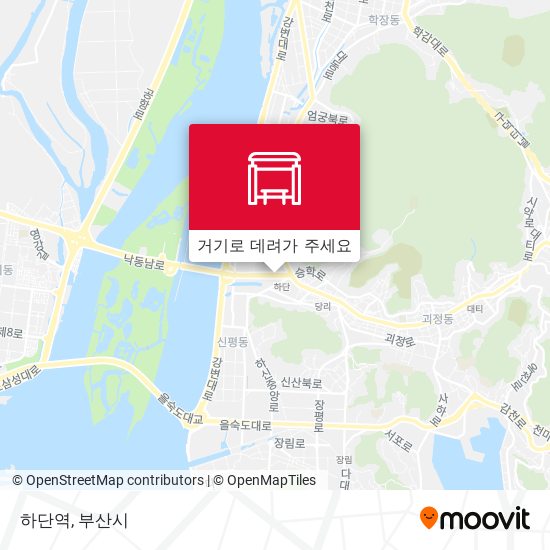 하단역 지도