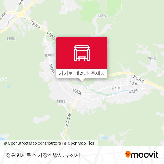 정관면사무소 기장소방서 지도