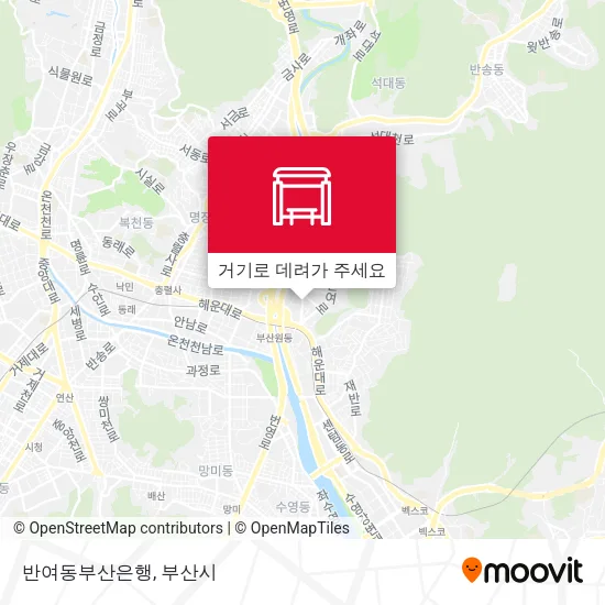 반여동부산은행 지도
