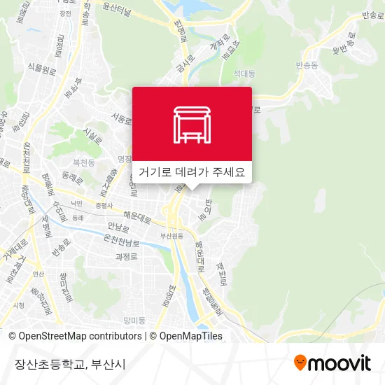 장산초등학교 지도