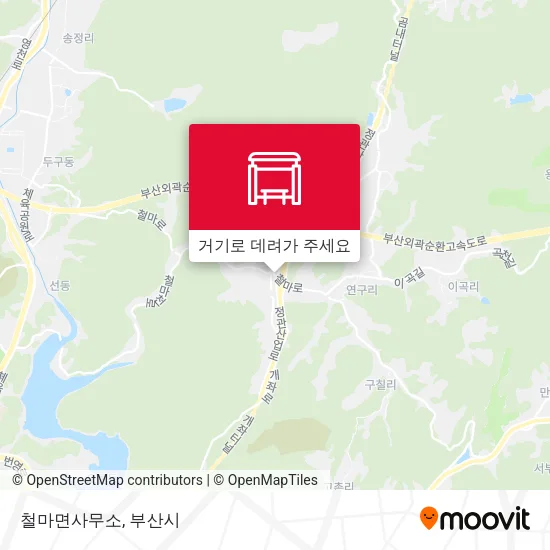 철마면사무소 지도