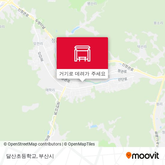 달산초등학교 지도