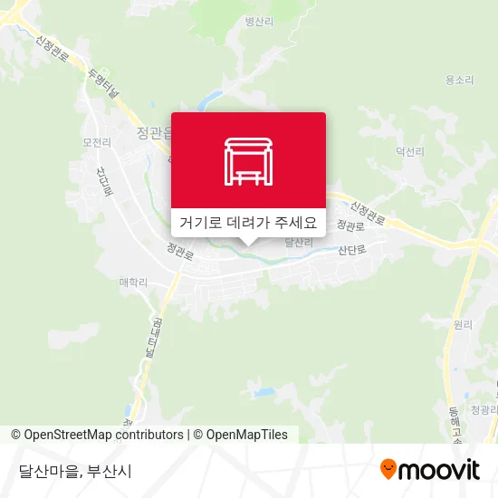 달산마을 지도
