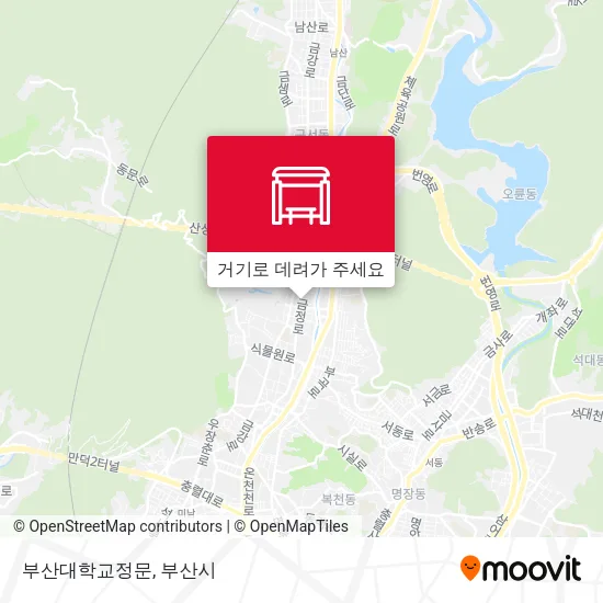 부산대학교정문 지도