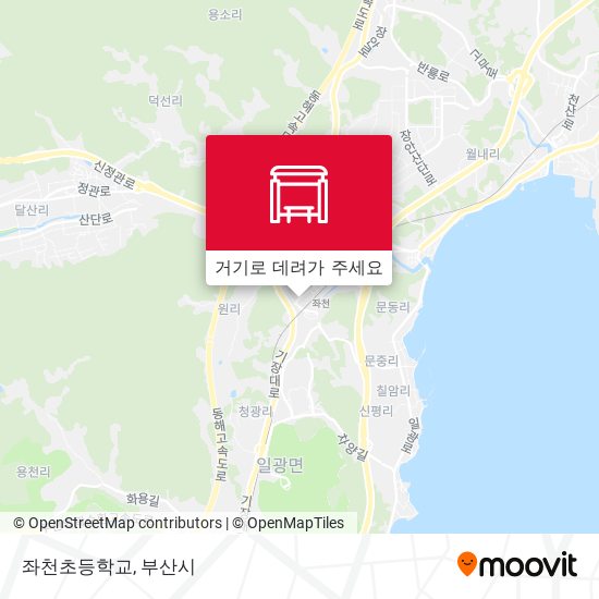 좌천초등학교 지도