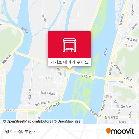 명지시장 지도