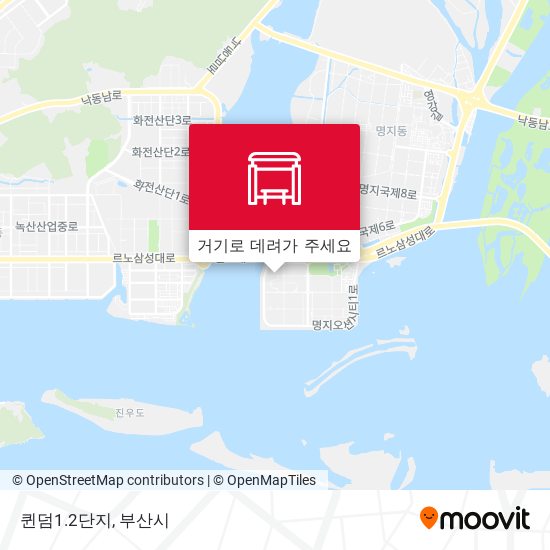 퀸덤1.2단지 지도