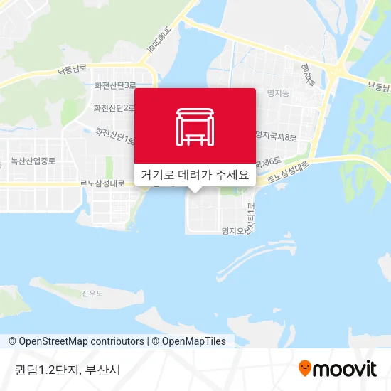 퀸덤1.2단지 지도