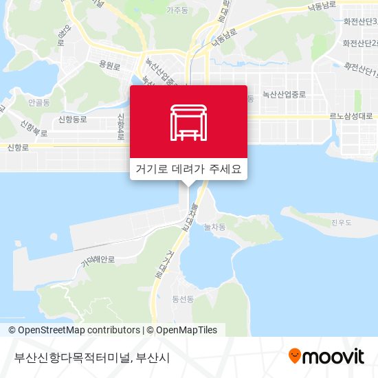 부산신항다목적터미널 지도