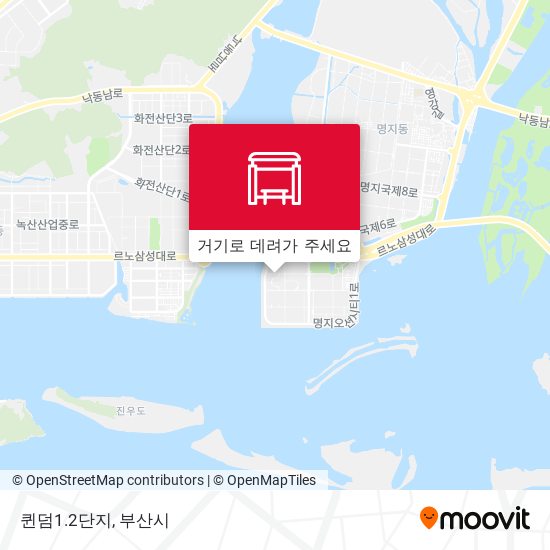 퀸덤1.2단지 지도