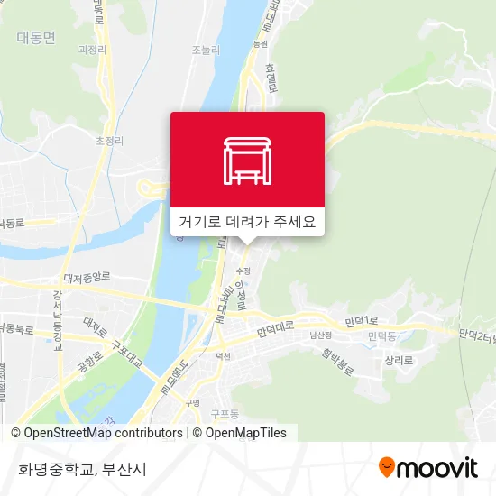 화명중학교 지도