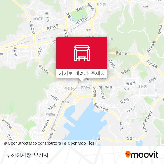 부산진시장 지도