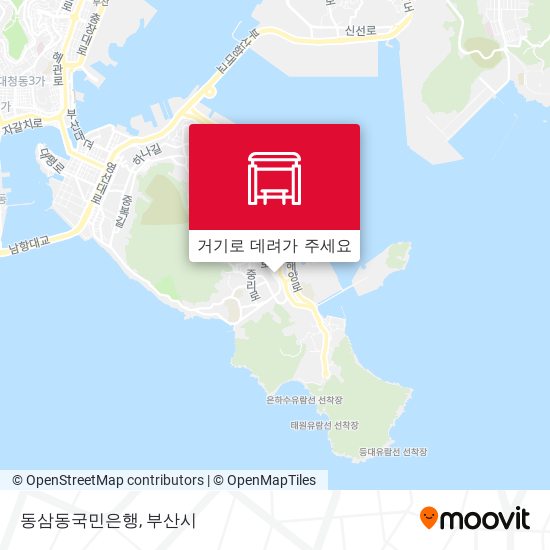 동삼동국민은행 지도