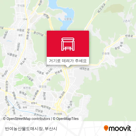 반여농산물도매시장 지도