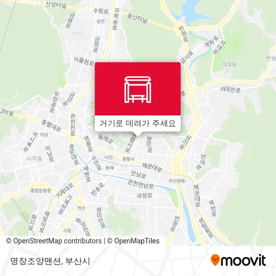 명장조양맨션 지도