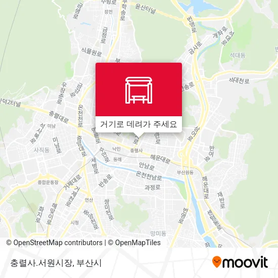 충렬사.서원시장 지도