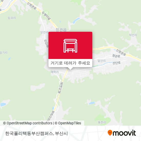 한국폴리텍동부산캠퍼스 지도