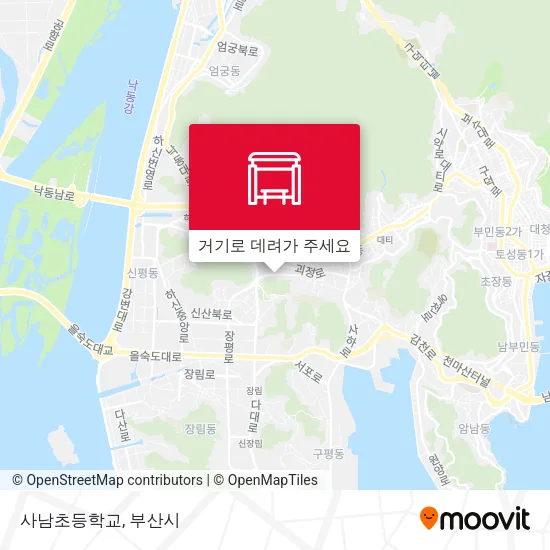 사남초등학교 지도