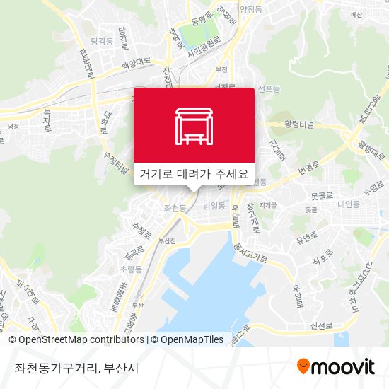 좌천동가구거리 지도