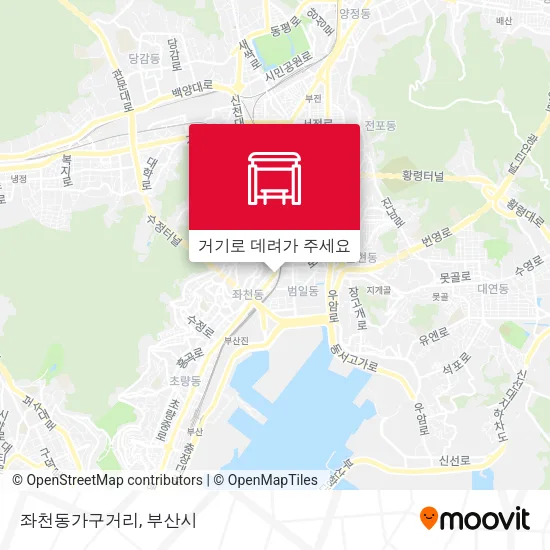 좌천동가구거리 지도