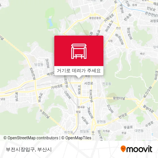부전시장입구 지도