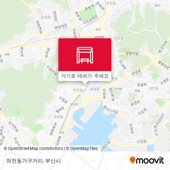 좌천동가구거리 지도