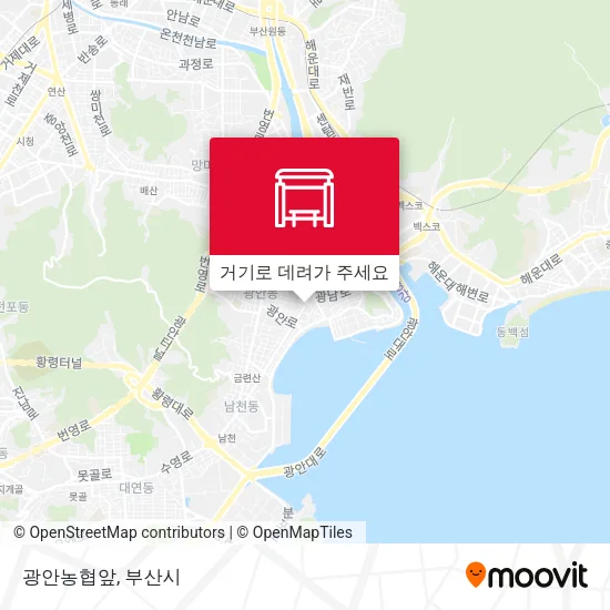 광안농협앞 지도