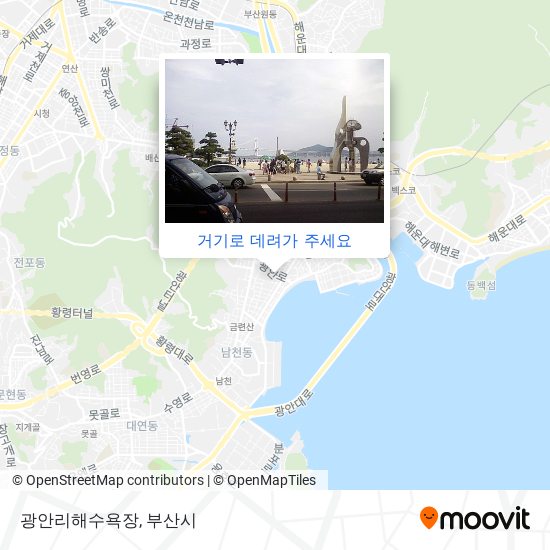 광안리해수욕장 지도