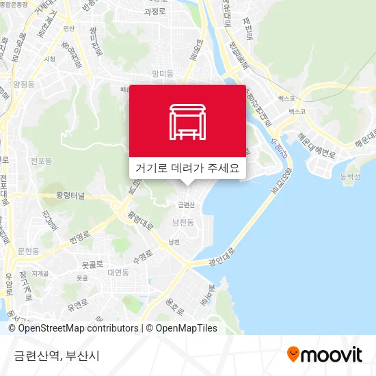 금련산역 지도
