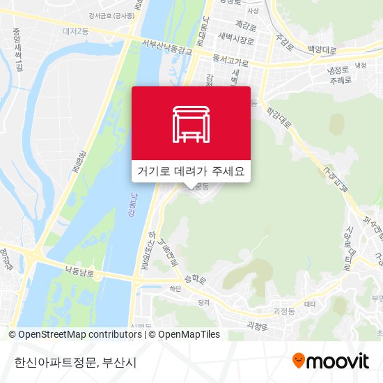 한신아파트정문 지도