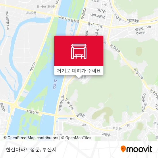 한신아파트정문 지도