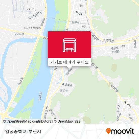 엄궁중학교 지도