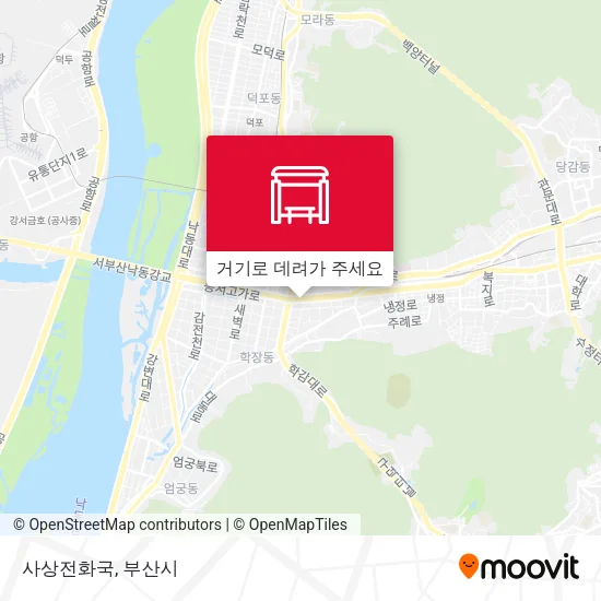 사상전화국 지도