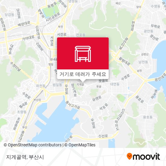 지게골역 지도