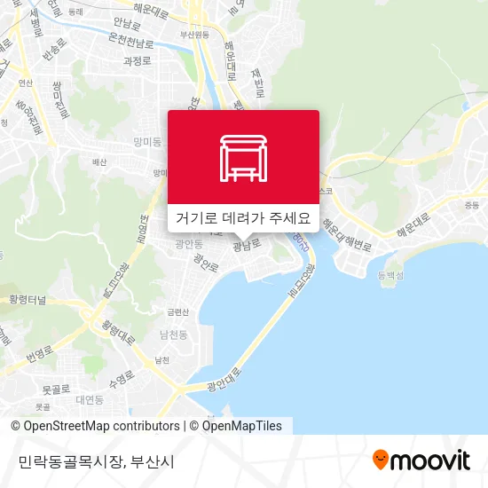 민락동골목시장 지도