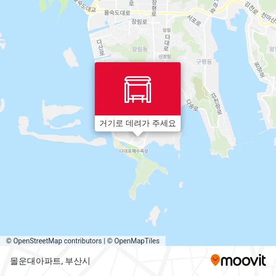 몰운대아파트 지도