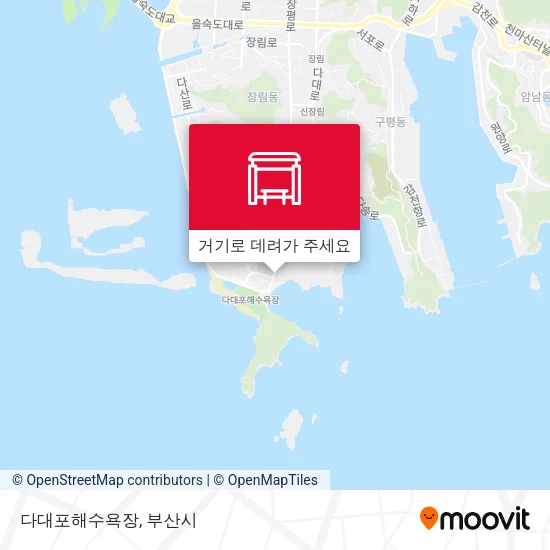 다대포해수욕장 지도