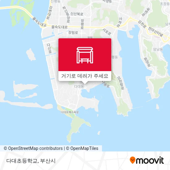 다대초등학교 지도
