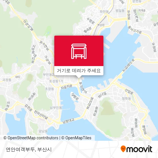연안여객부두 지도