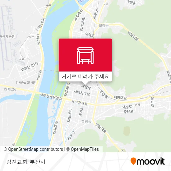 감전교회 지도