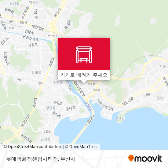 롯데백화점센텀시티점 지도