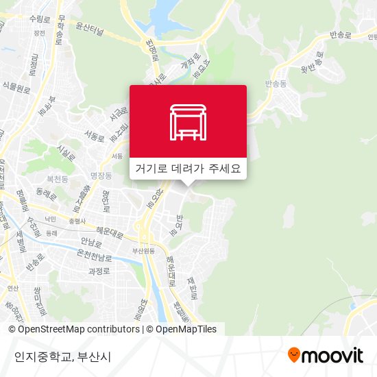 인지중학교 지도