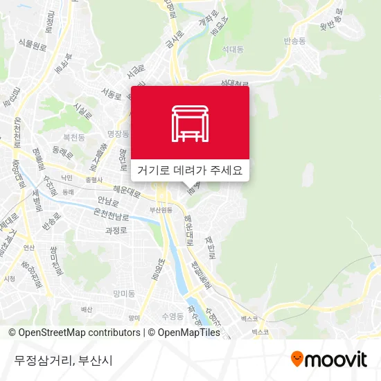 무정삼거리 지도