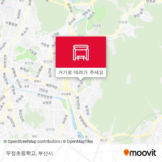 무정초등학교 지도