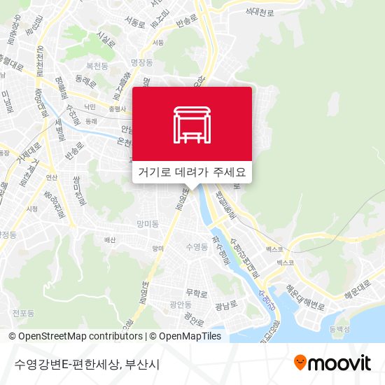 수영강변E-편한세상 지도