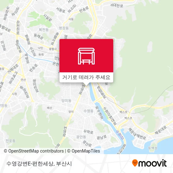 수영강변E-편한세상 지도