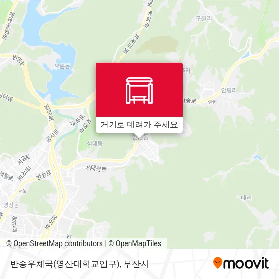 반송우체국(영산대학교입구) 지도