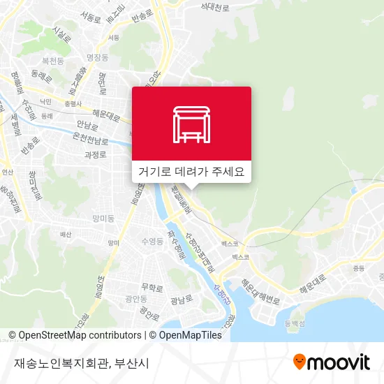 재송노인복지회관 지도