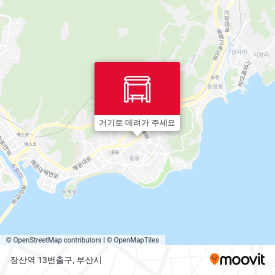 장산역 13번출구 지도
