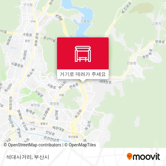 석대사거리 지도